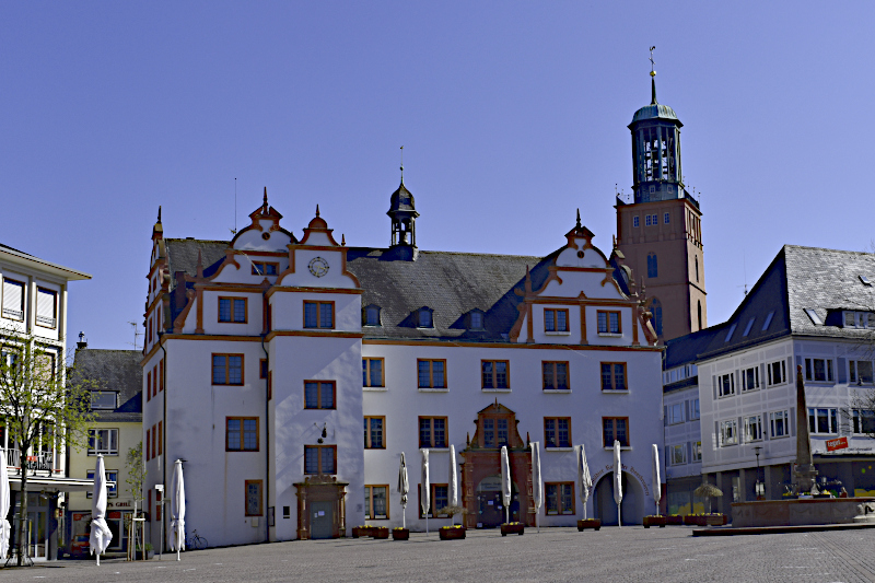 Altes Rathaus auf dem Darmstäder Marktplatz