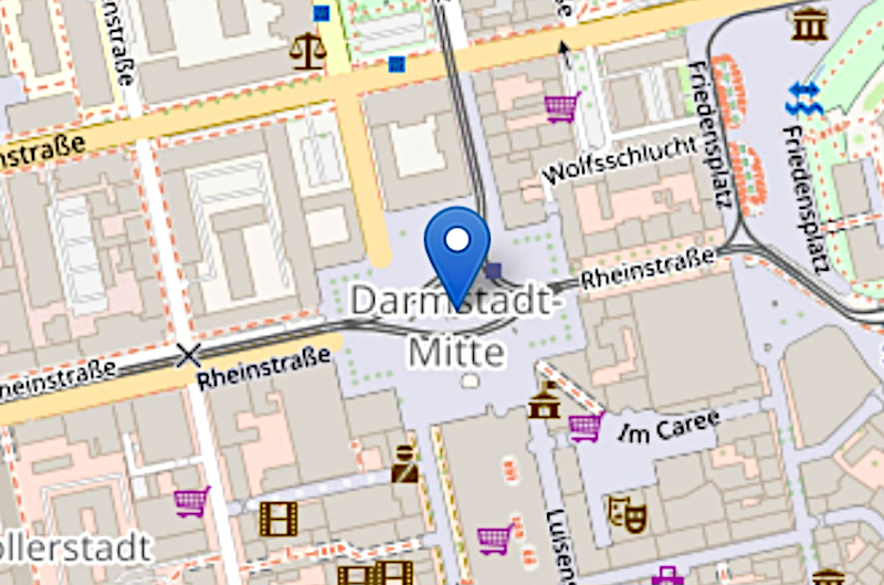 Stadtplan von Darmstadt